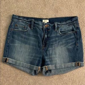 J Crew cuffed denim shorts